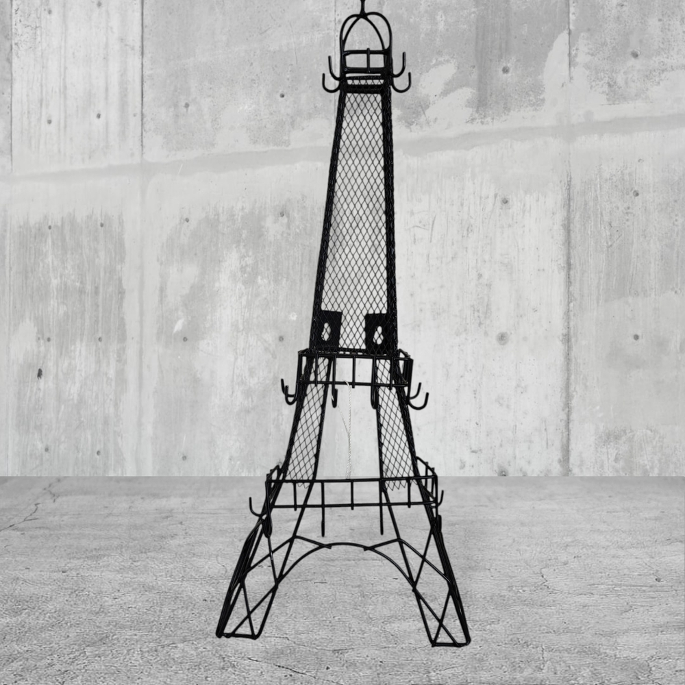 Eiffel Tower Jewelry Rack Black  Wire Jewelry Standing Or Hanging Rack
